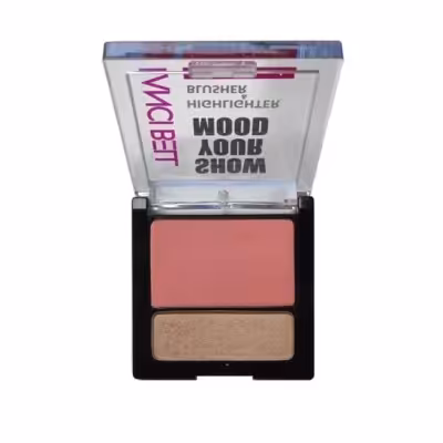 رژ گونه و هایلایتر لنسی بل شماره HB1 وزن 12 گرم