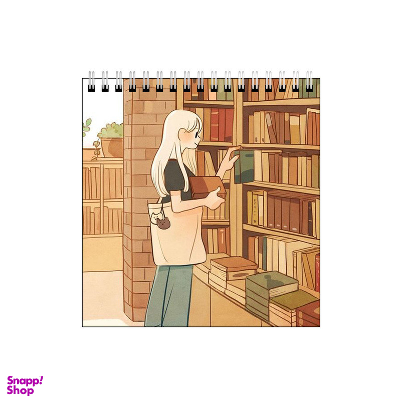 دفتر طراحی 60 برگ طرح دختر در کتابخانه کد 4977090