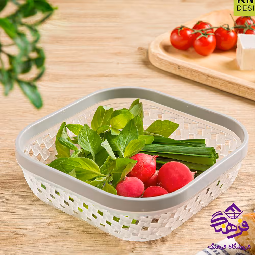 سبد نان و سبزی لیمون بافت کوچک