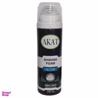 فوم اصلاح آکات (Akat) مدل Active حجم 225 میلی‌ لیتر