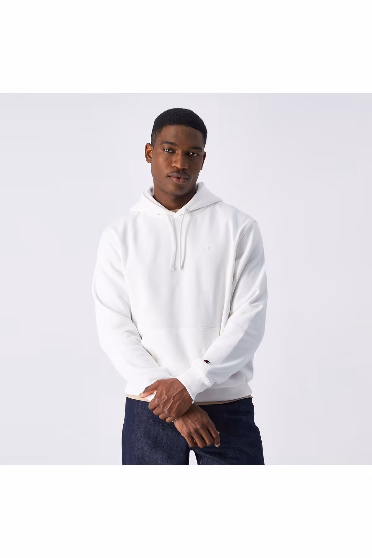 سویشرت سفید مردانه آرم تونال هدی پوست Champion