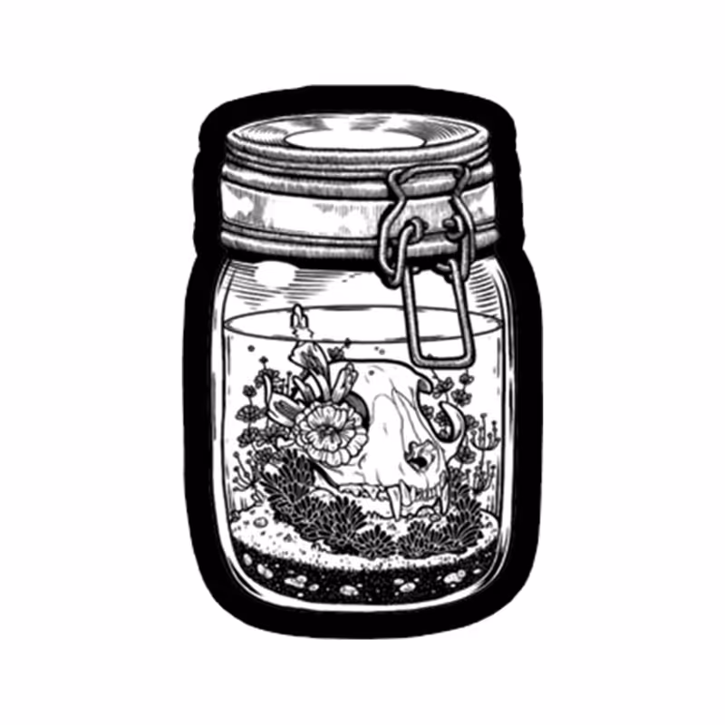 استیکر تزئینی موبایل طرح اسکلت کد 2160