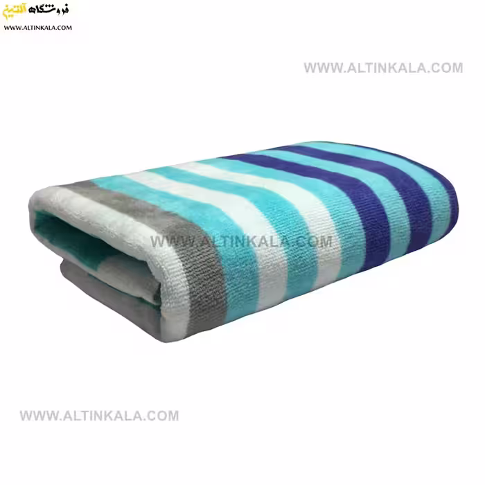 حوله دستی پودایران طرح آفتاب آبی 40×80