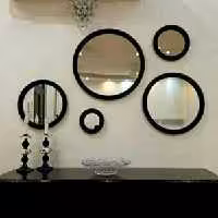 قاب اینه گرد. پنج تیکه