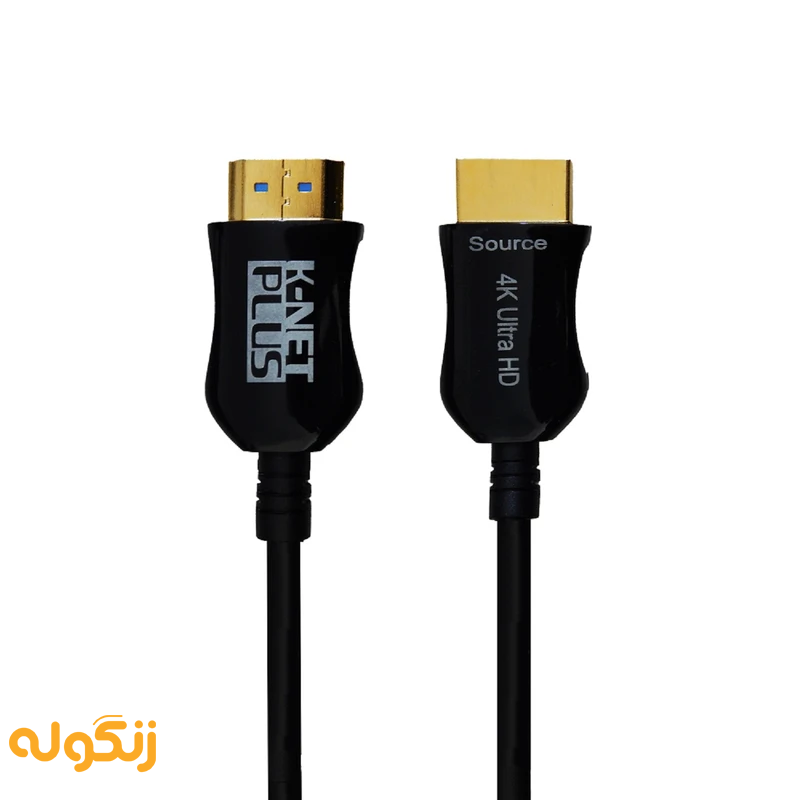 کابل 2٫0 HDMI فیبر نوری کی نت پلاس 25 متری KP-CHAOC250 - زنگوله