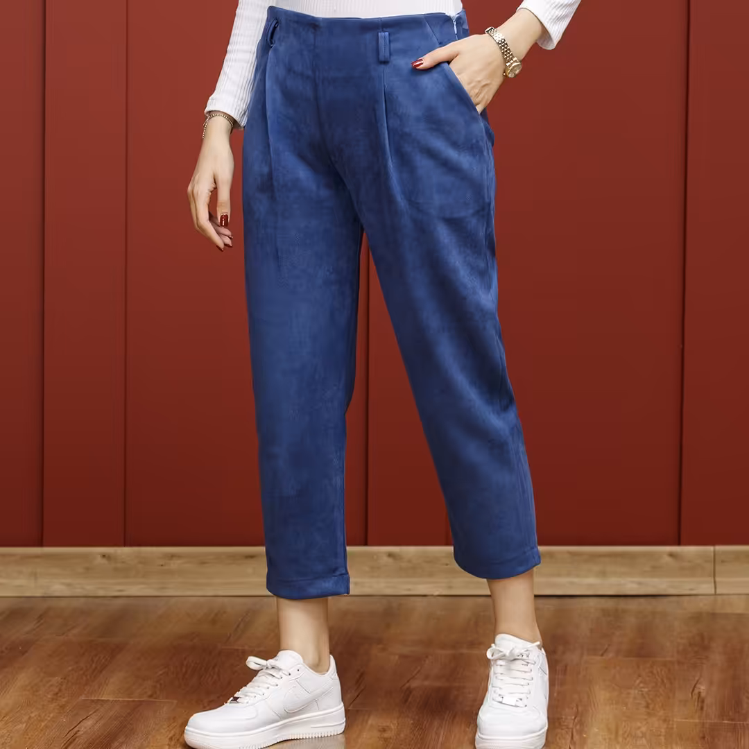 شلوار سوئیت کمرسرخود قد 90 در10رنگ