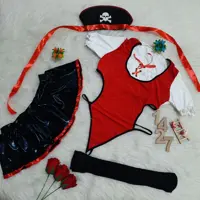 کاستوم دزد دریایی 4 تکه برند sita رنگ مطابق عکس سایز فری 38تا42