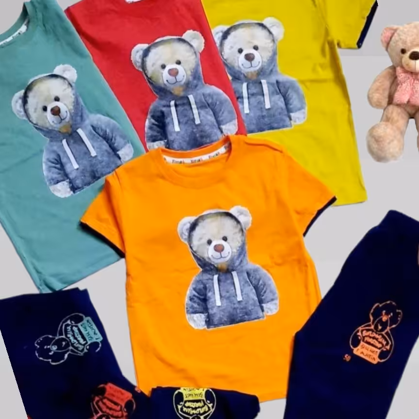 تیشرت و شلوارک فول پنبه اسپرت