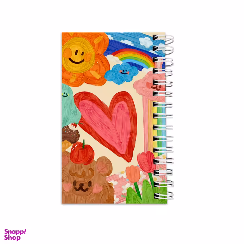 دفترچه یادداشت مدل to do list طرح عاشقانه و فانتزی کد abc-4498-a