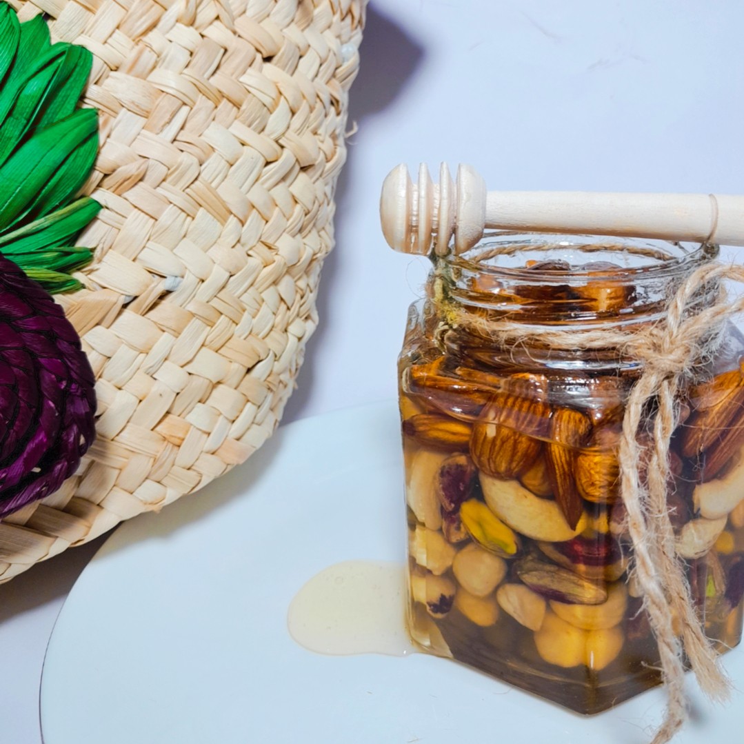 عسل چهارمغز اقتصادی (عسل گون 400گرمی)