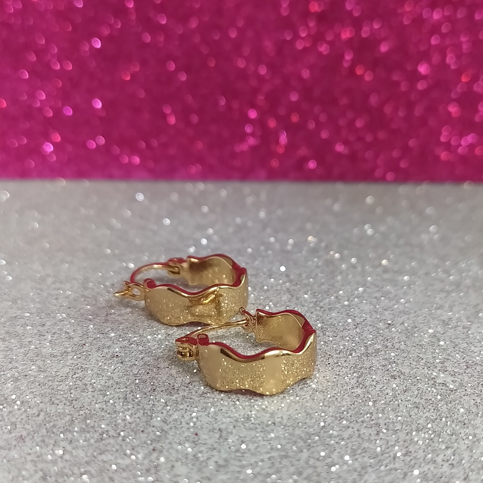 سلام گوشواره برند ژوپینگ طرح موج رنگ ثابت 