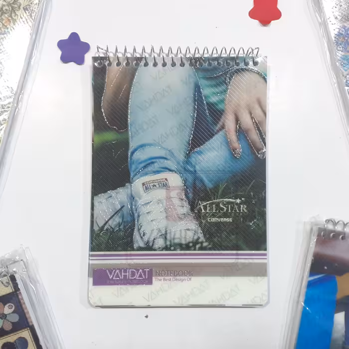 دفترچه سیمی طلقی فانتزی وحدت