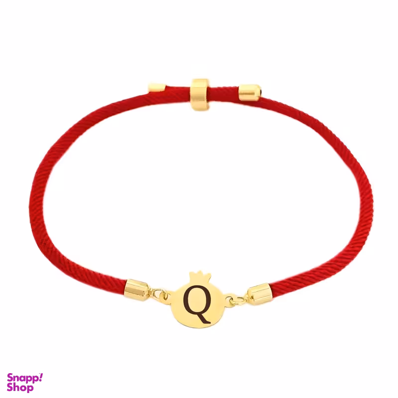 دستبند طلا 18 عیار زنانه لیردا مدل حرف Q nar