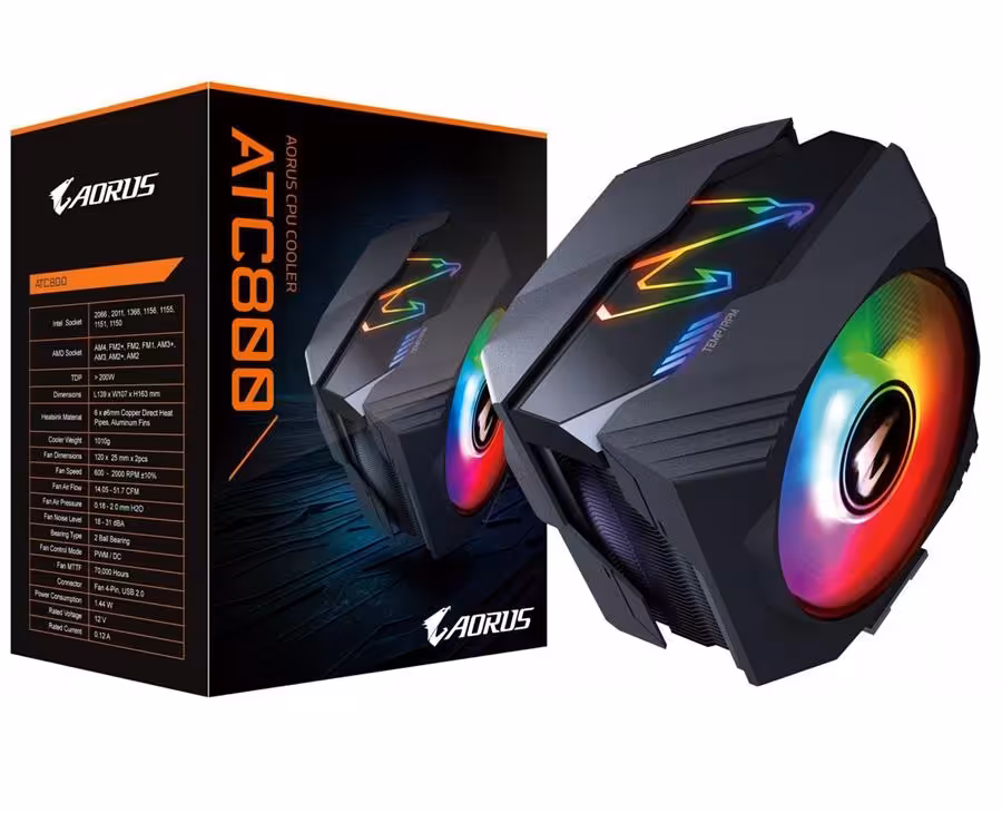 فن خنک کننده پردازنده گیگابایت مدل ATC800 AORUS