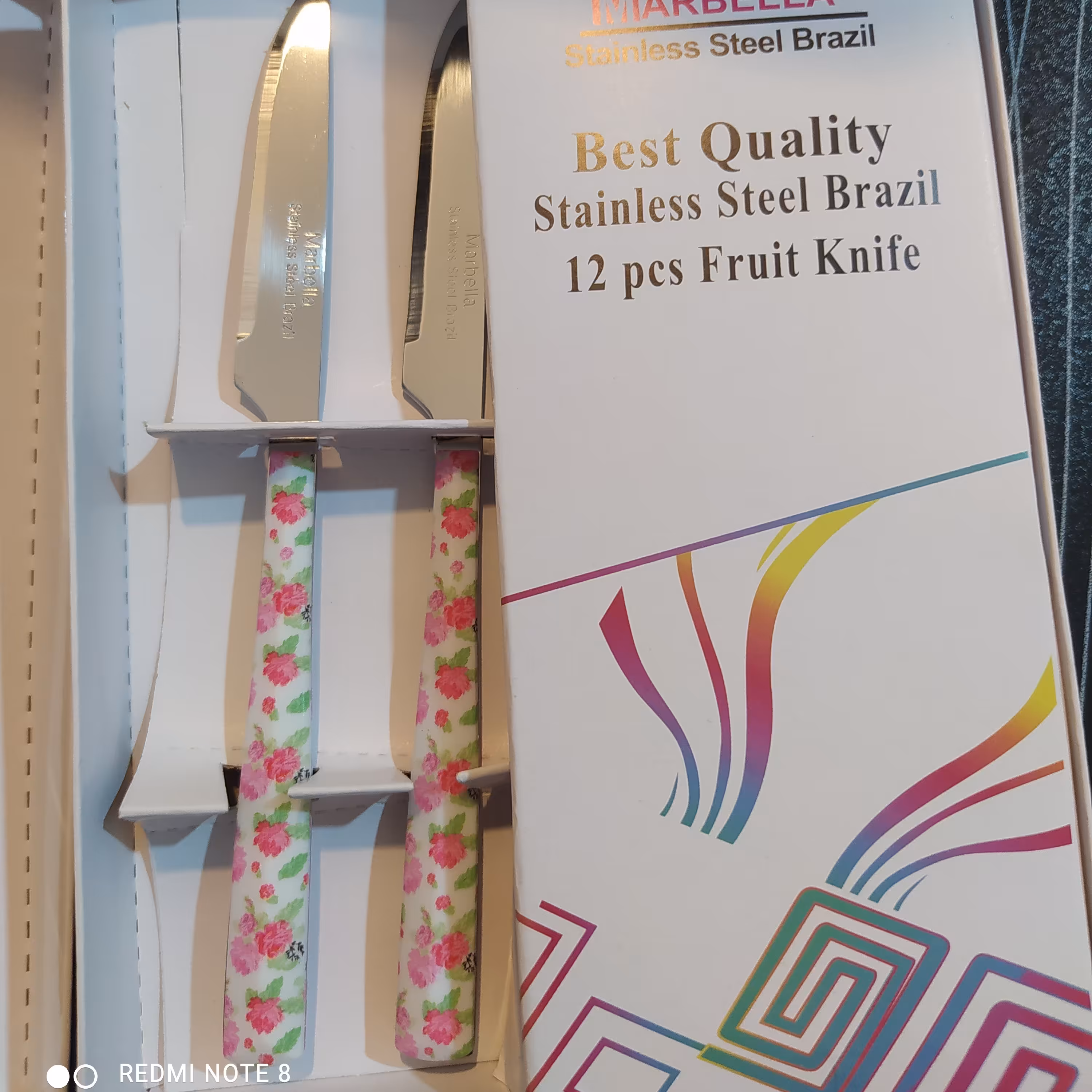 ست 12پارچه کارد برزیلی ماربلا