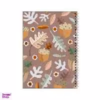 دفتر مشق 100 برگ بامبیلیپ طرح پترن پاییزی بلوط کد 7205761