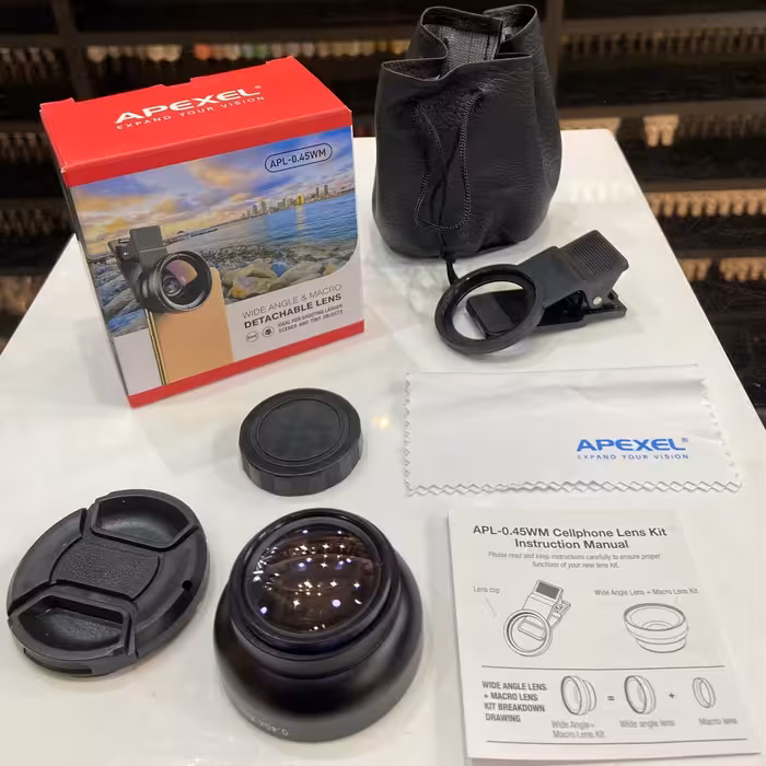 لنز عکاسی ماکرو 4 انگشتی مدل apl.0.45 wm اپکسل APEXEL