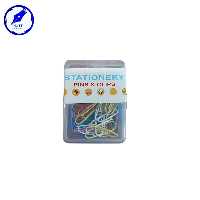 کلیپس رنگی جعبه طلقی 12 بسته