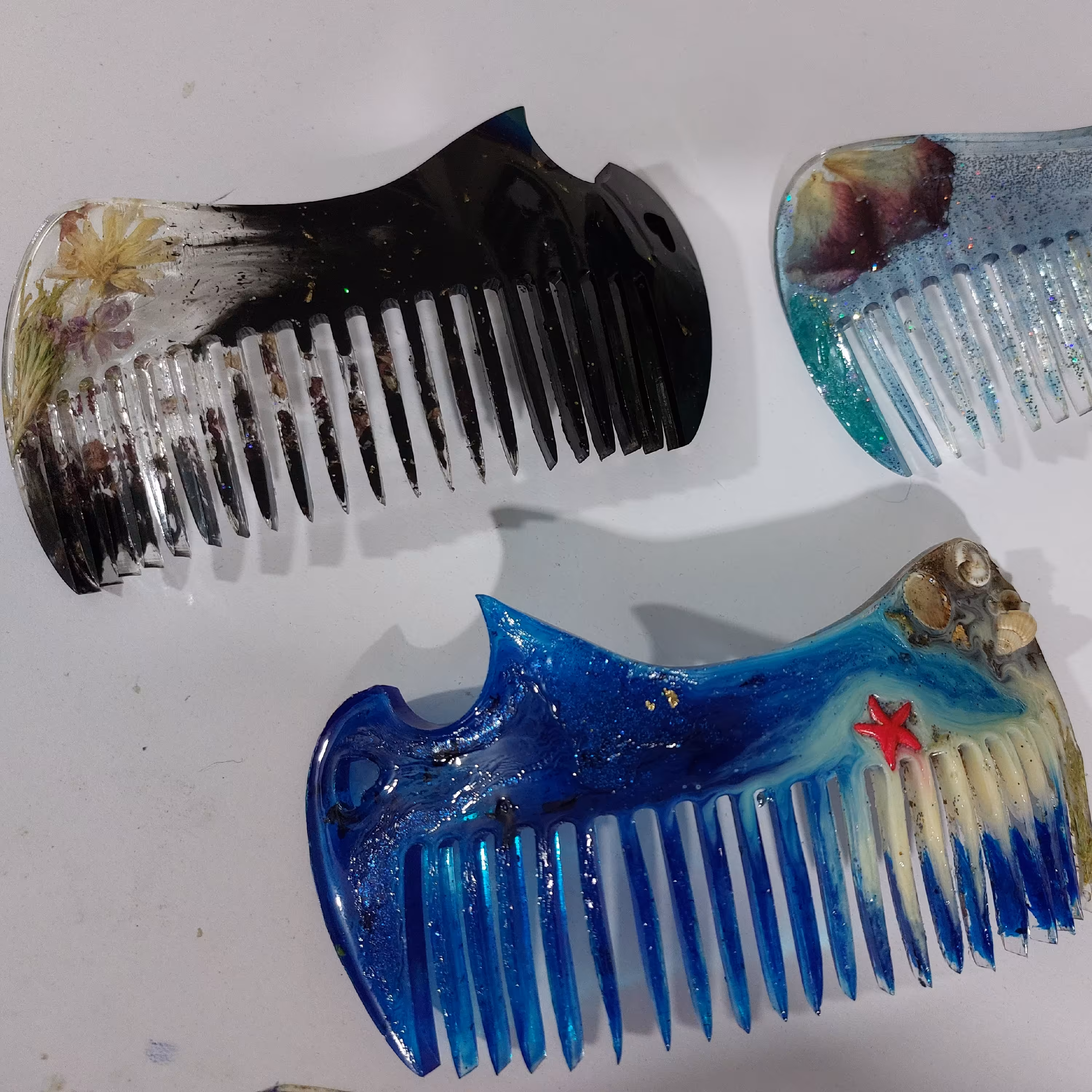 شانه مو  رزین 