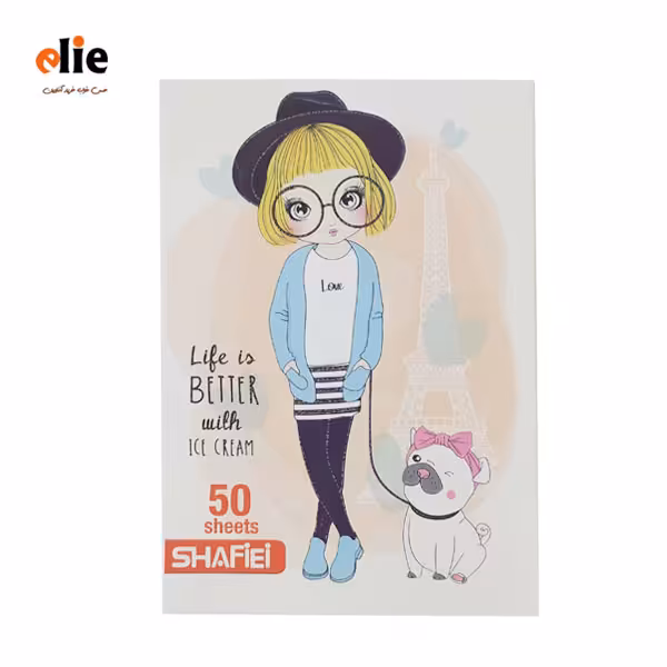دفتر مشق 50 برگ شفیعی طرح 8