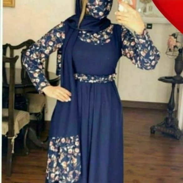 پیراهن ماکسی و شال ست 2 تیکه