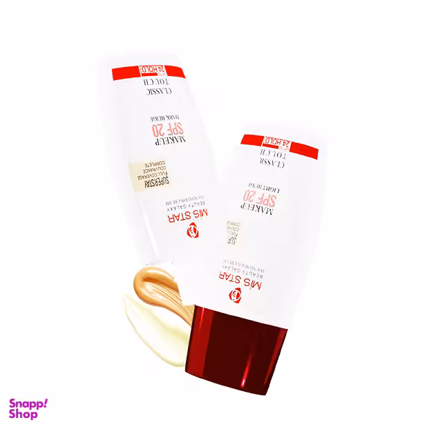 کرم پودر دوقلو میس استار (Mis Star) رنگ Dark Beige + Light Beige حجم 35 میلی لیتر