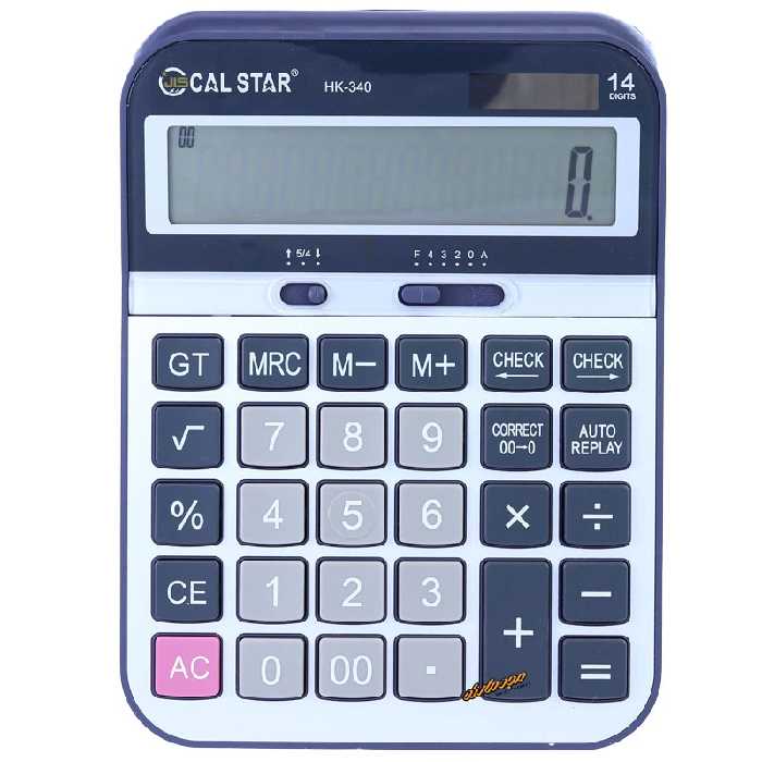 ماشین حساب رومیزی 14 رقم مدل HK-340 کال استار CAL STAR