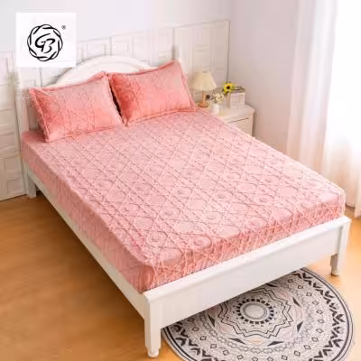 روتختی دونفره مخمل وارداتی تک رنگ