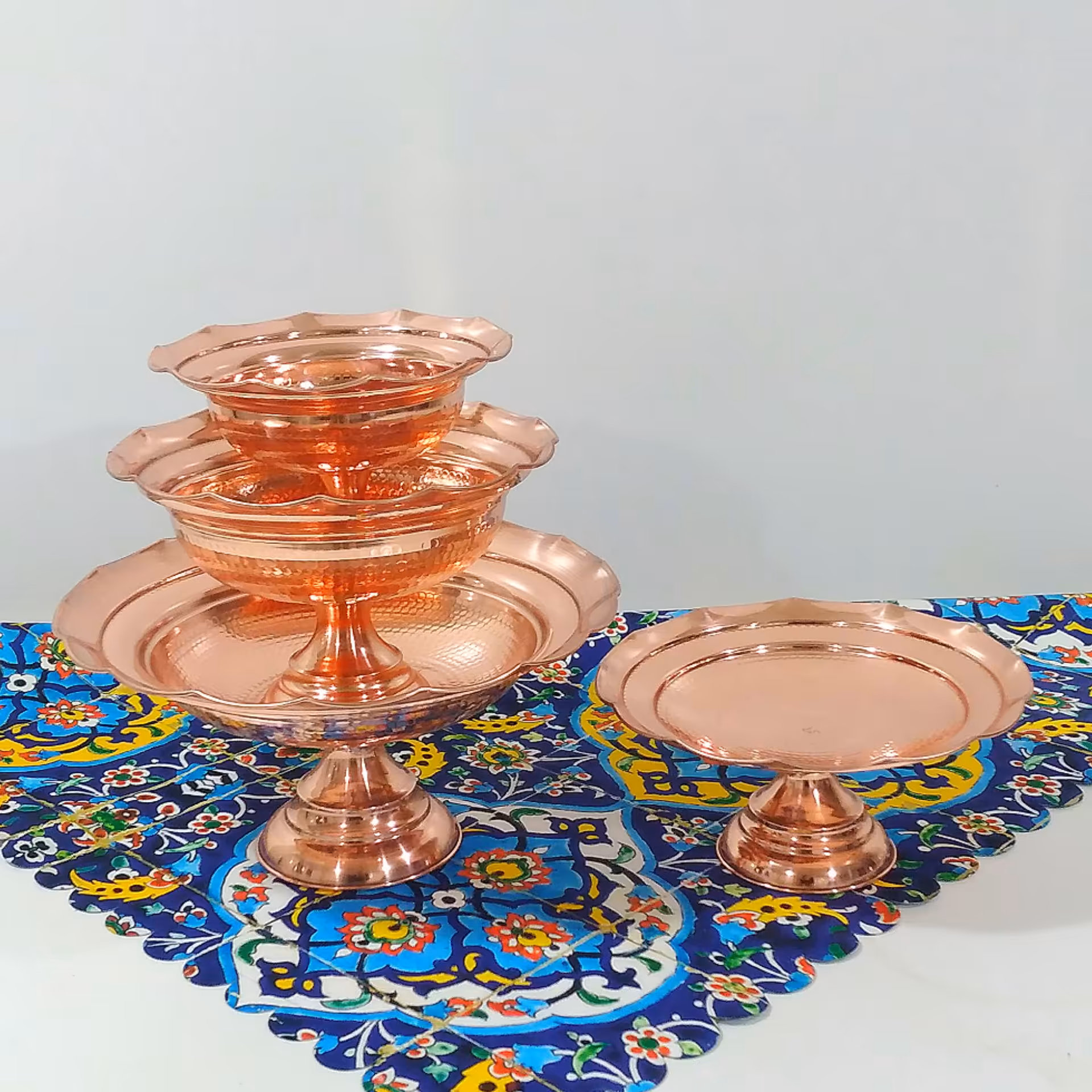 سرویس پذیرایی مسی تولید زنجان  4 تیکه نانو شده ارسال رایگان