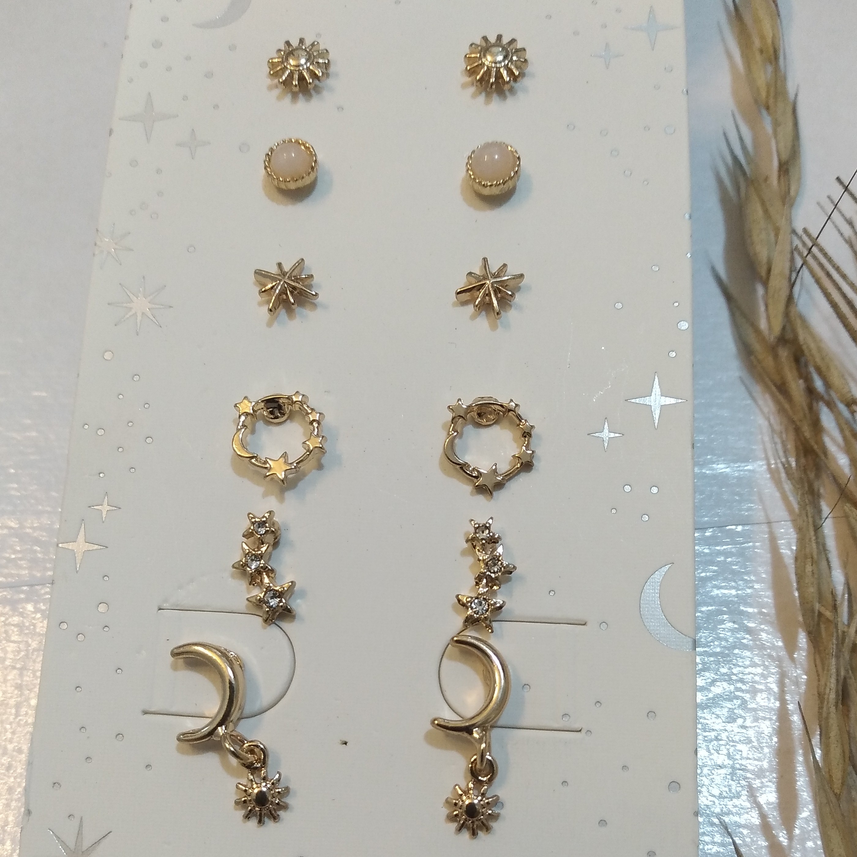 پک گوشواره کد999تمام استیل رنگ ثابت