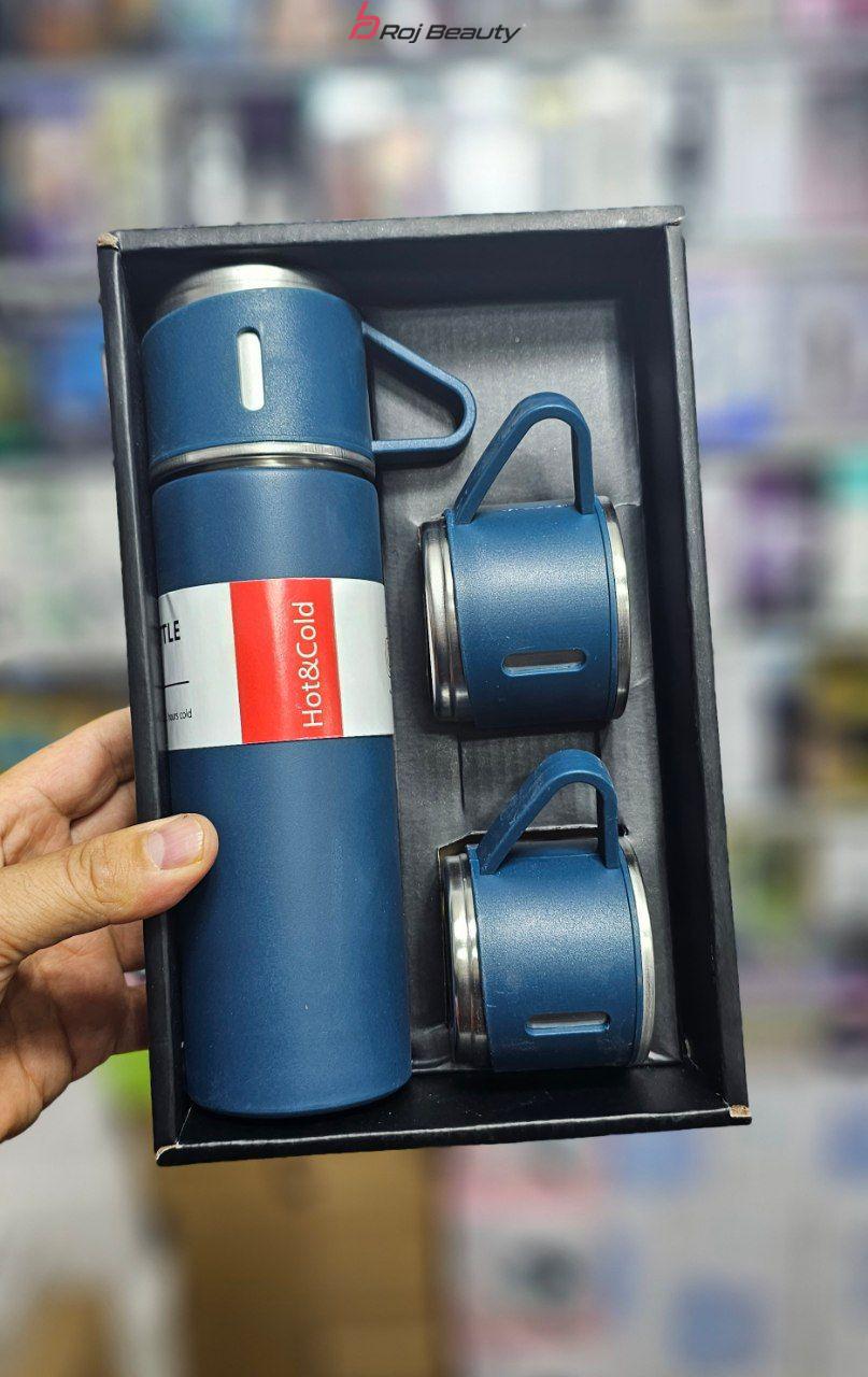 فلاسک و لیوان مدل hot-cold گنجایش 0.5 لیتر بسته 3 عددی