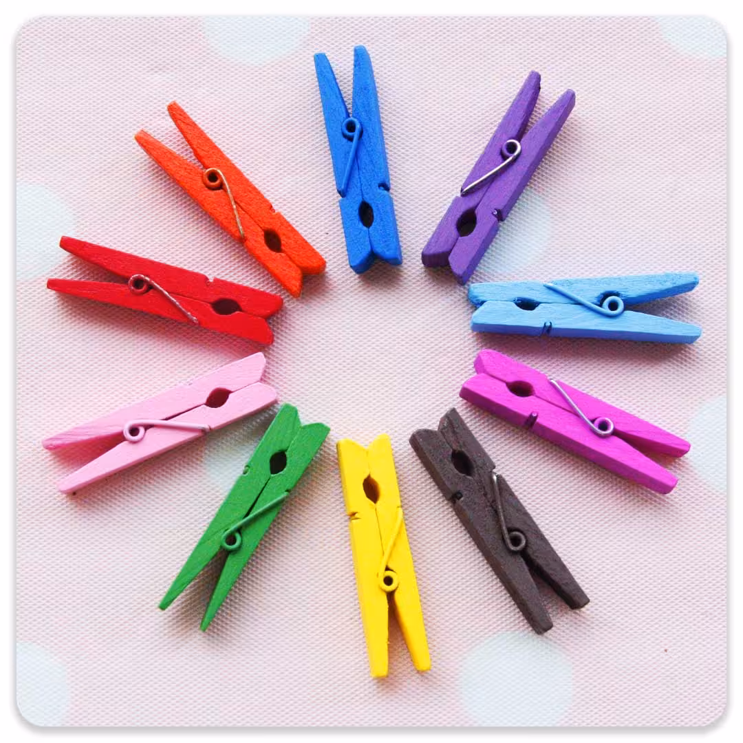 گیره چوبی بسته 10 عددی