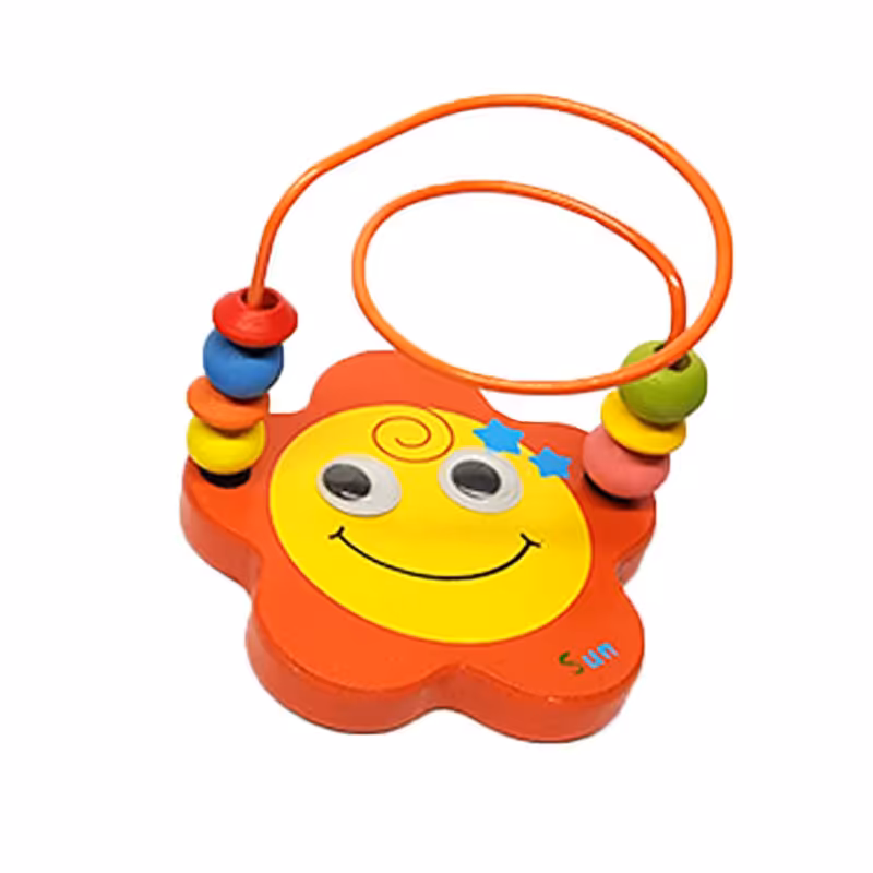 میله و مهره چوبی طرح خورشید مدل 6150