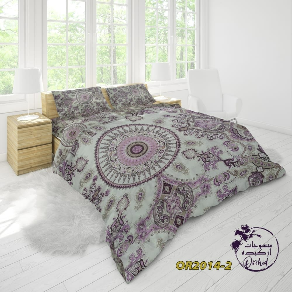 روتختی دونفره پارچه کتان نخ OR2014-2