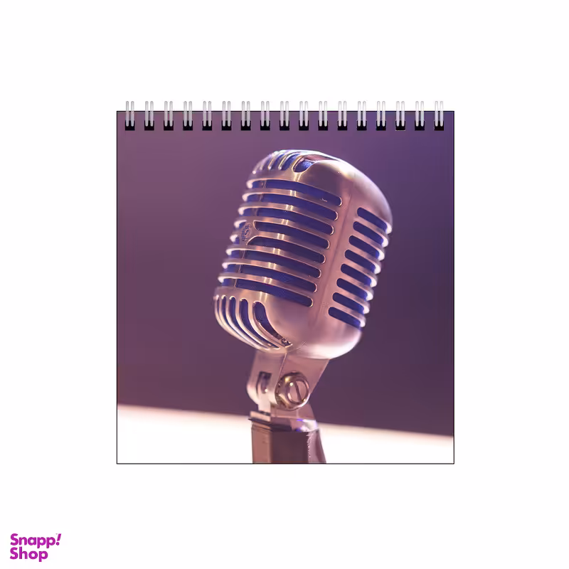 دفتر طراحی 60 برگ طرح میکروفون کد 6807592