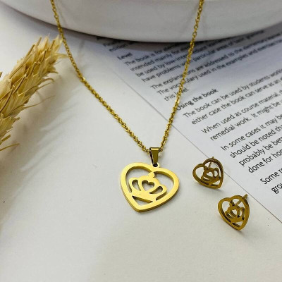 نیم ست استیل طرح تاج