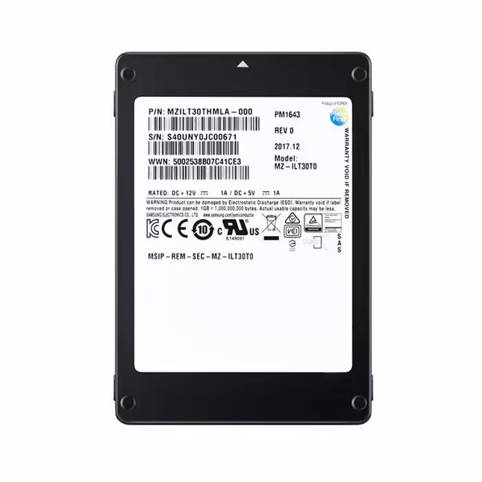 حافظه SSD اینترنال 960 گیگابایت Samsung مدل ENTERPRISE PM1643
