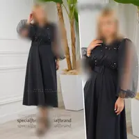 لباس مجلسی زنانه لیبرا تونیک مجلسی دخترانه مروارید پانچی با ارسال رایگان و فوری 