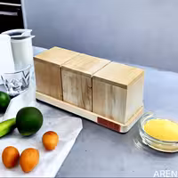 پا سماوری چوبی سته تایی