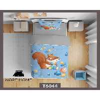 سرویس لحاف روتختی کودک یک نفره 5 تکه نوپه هوم Nopehome طرح سنجاب کد T6044