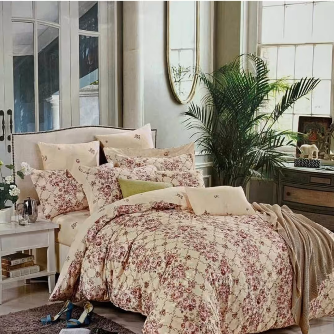 سرویس لحاف روتختی دونفره 6 تکه مدل شابی شیک