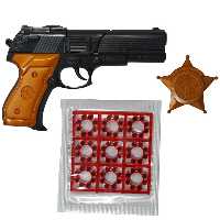 تفنگ کلت شهاب سلفونی هفت تیر طلایی