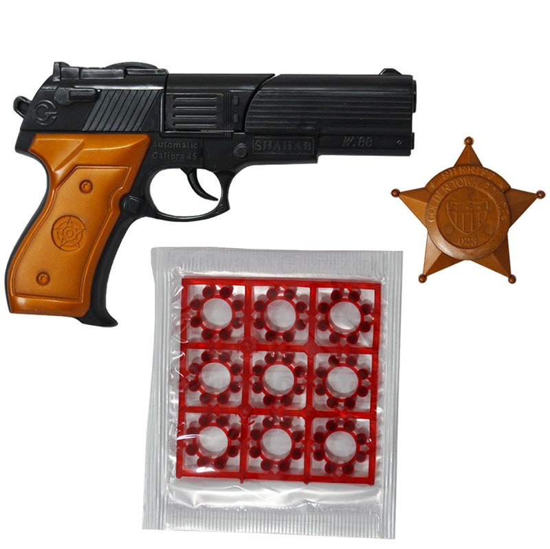 تفنگ کلت شهاب سلفونی هفت تیر طلایی