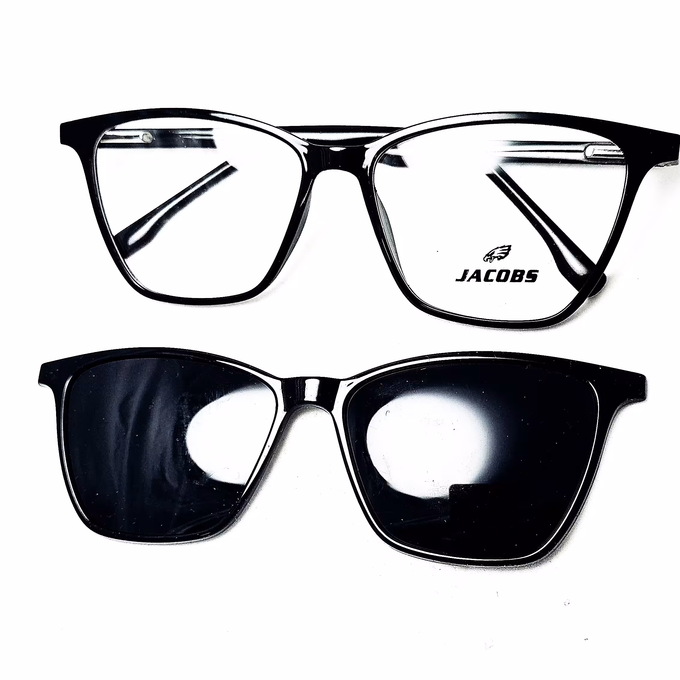 عینک طبی کاور دار زنانه و مردانه مشکی