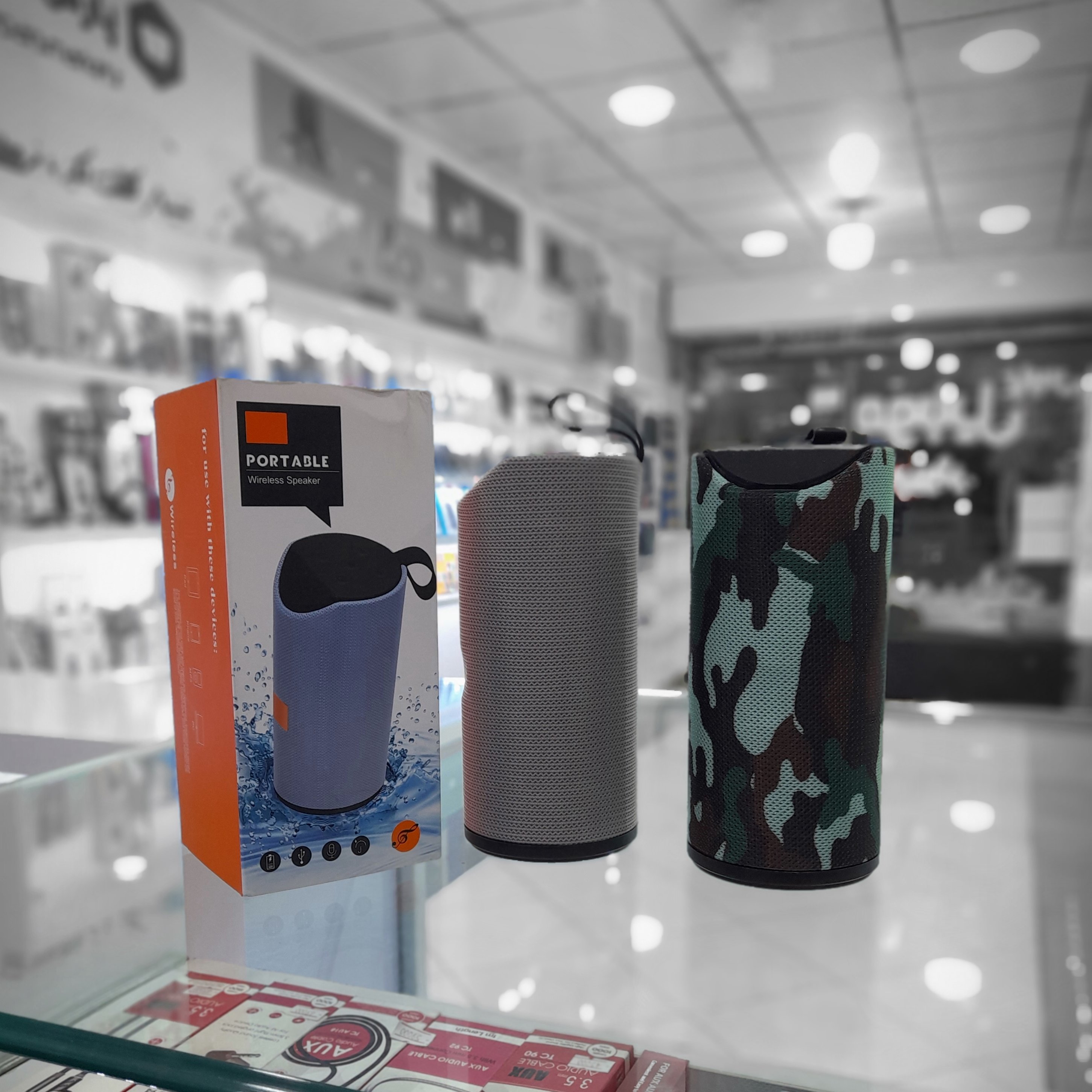 اسپیکر استوانه ای. دو رنگ ارتشی . مدل 2 باندی