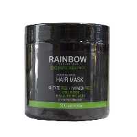 ماسک مو بدون سولفات رین بو RAINBOW BOTOX HAIR MASK مدل کلاژن نرم کننده و ترمیم کننده موی سر