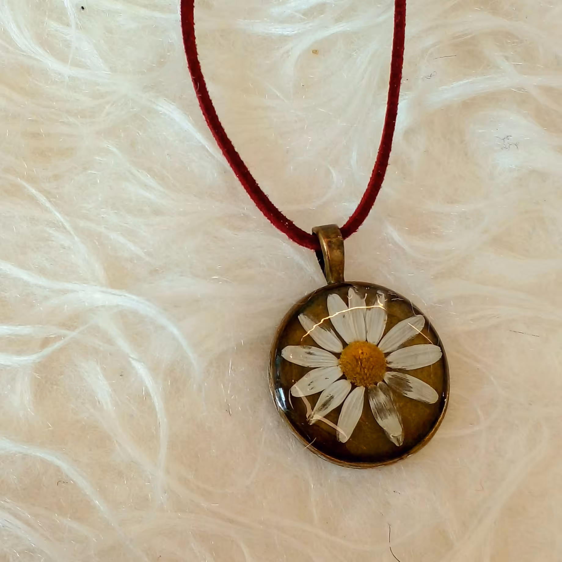 گردنبند بابونه آنتیک 