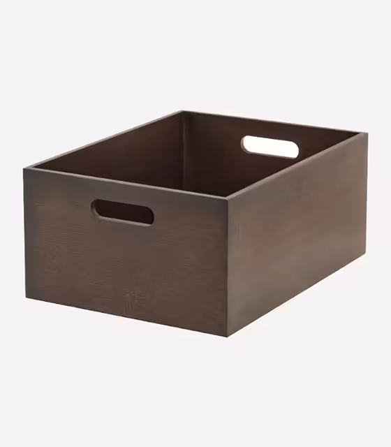 باکس بامبو تیره ایکیا مدل IKEA-UPPDATERA سایز 24x32x15