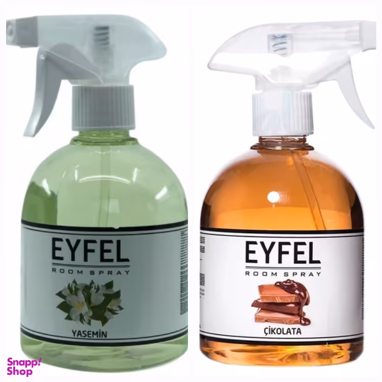 اسپری خوشبو کننده هوا ایفل مدل شکلات و گل یاس حجم 500 میلی لیتر بسته 2 عددی