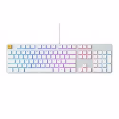 کیبورد بازی فول سایز گلوریس مدل GMMK رنگ سفید یخی